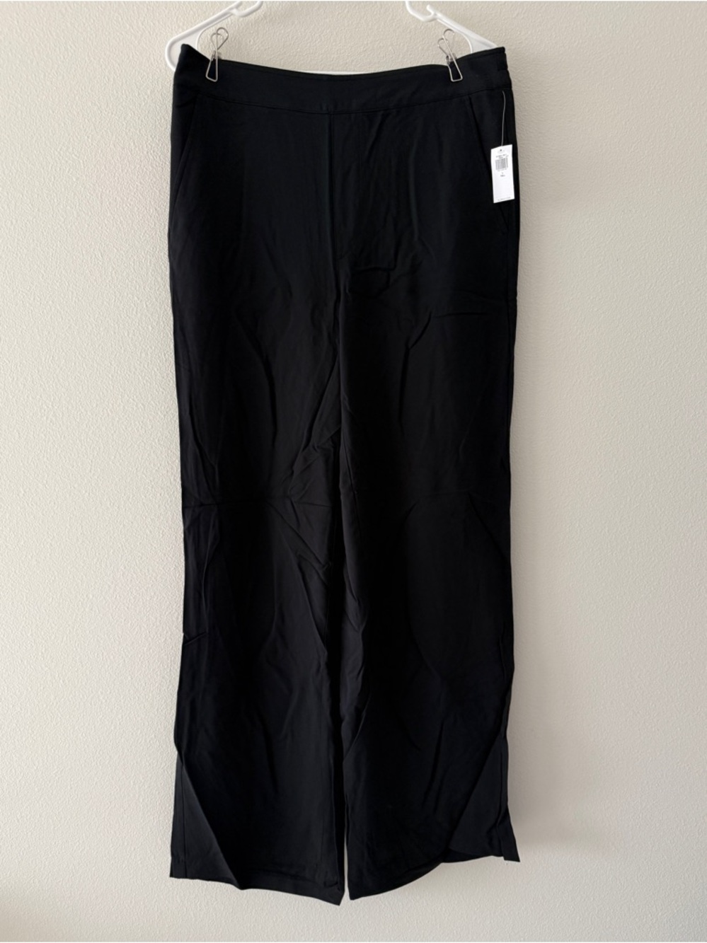 LT Old Navy High Waisted Playa Wide Leg Pants Black Large Tall - Picture 5 of 11